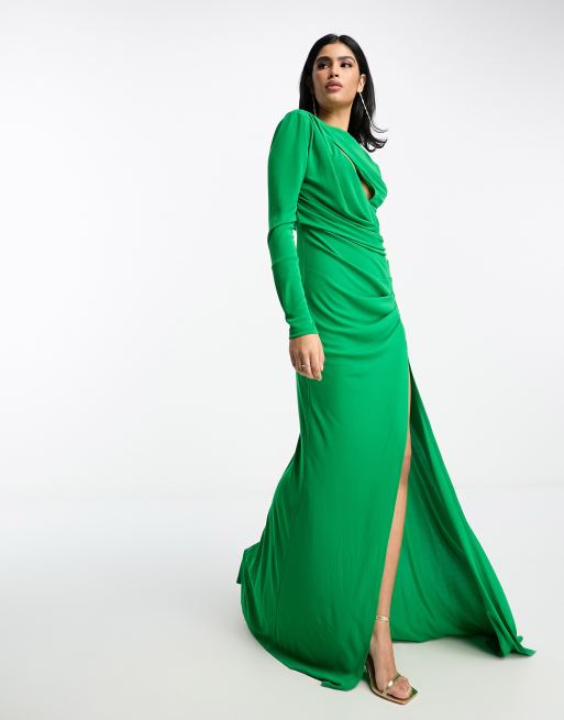 Asos robe shop longue verte