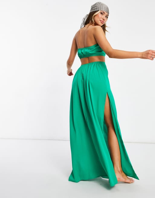 Asos robe vert outlet emeraude