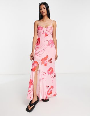 Robe Femme Asymétrique Imprimé Fleuri - Manches Longues Tulle, Style Bohème Pour Plage, Fête, été - 7
