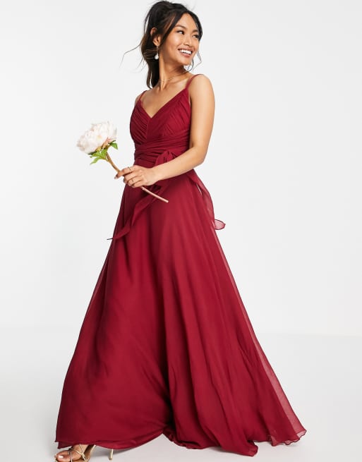 Robe framboise mariage new arrivals