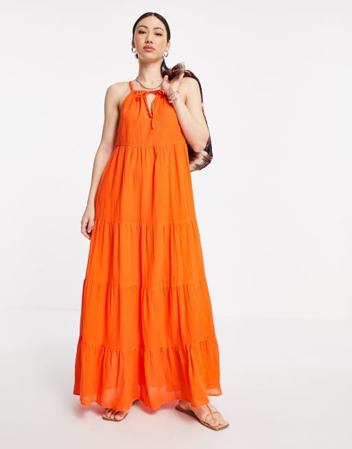 Asos robe orange top