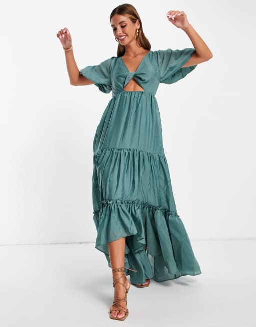 Robe longue effet voile shop