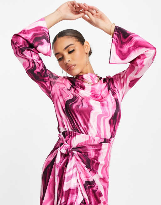 Asos robe longue discount satin