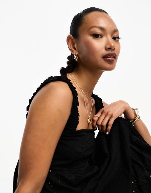 Asos robe longue noire best sale