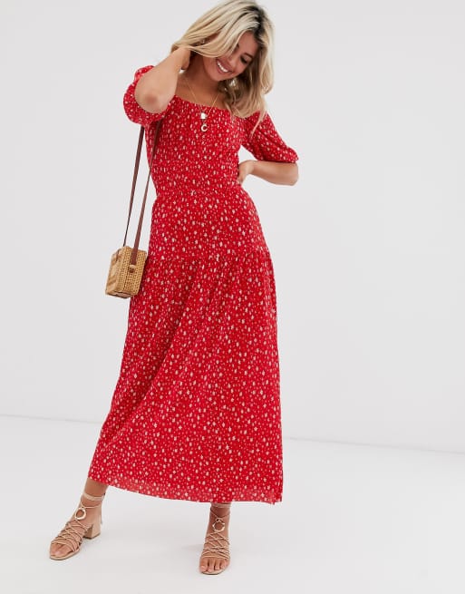 Robe a 2024 fleurs rouge