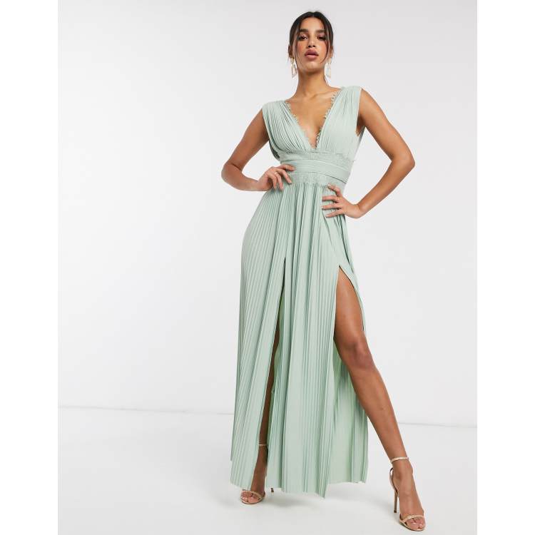 Dress Asos Robe De Fete Asos Robe Longue Verte