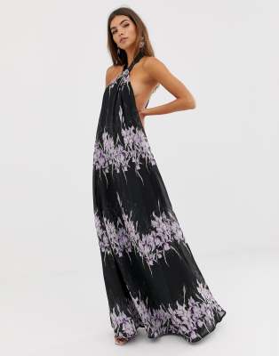 asos robe longue dos nu