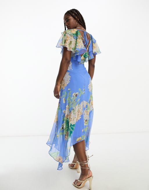 Robe col v devant et dos top