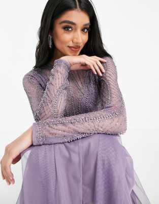 Asos best sale robe violette