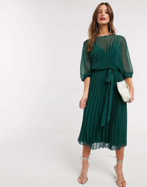 Wrap Dress Robe PlissÃ©e Asos Wrap Dress Robe Cocktail PlissÃ©e