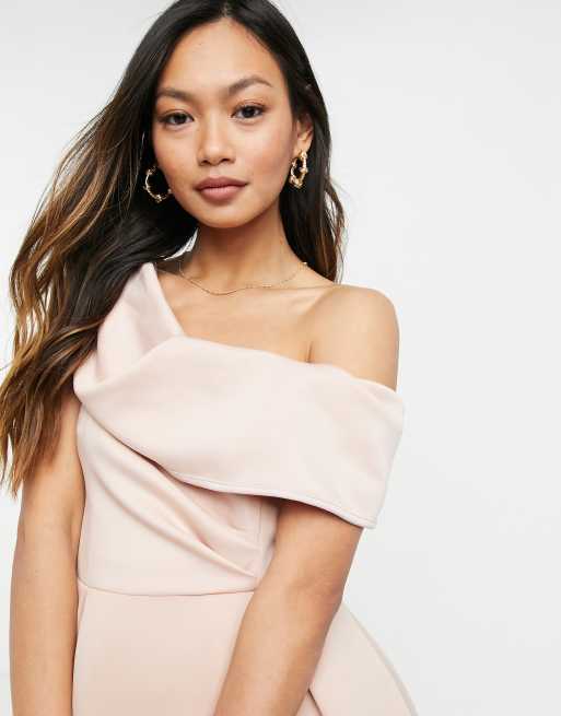 Robe longue 2025 rose poudré asos