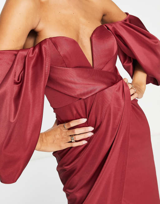Asos robe bardot hotsell
