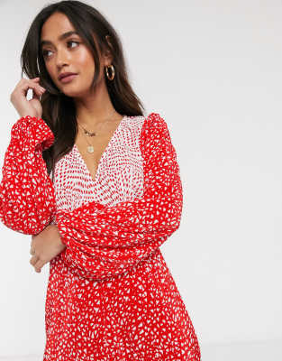 robe a pois rouge