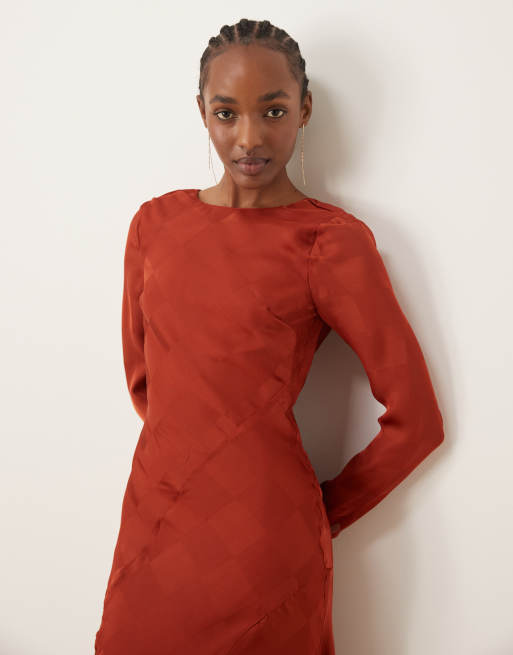 Robe a carreaux manches longues hotsell