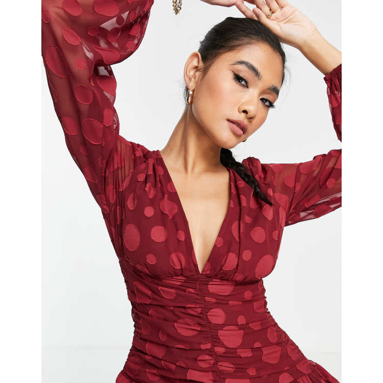 Asos robe bordeaux hot sale