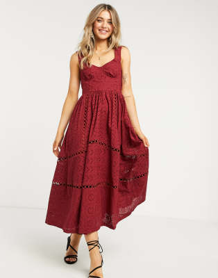robe patineuse bordeaux
