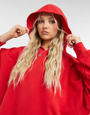 robe pull oversize rouge