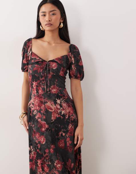 Robe Tunique Mini Fleurie Vintage - Taille 36/38 En Polyester, Style Rétro Années 70, Occasion Très Bon état