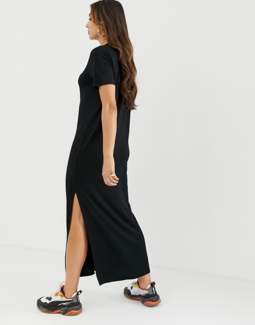 ASOS DESIGN Robe t shirt longue grande fente