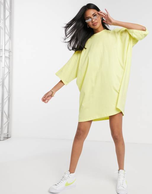 Robe tee 2025 shirt jaune