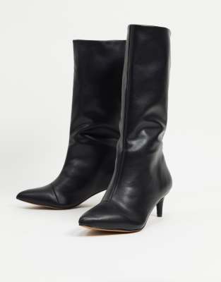 mid heel pointed boots