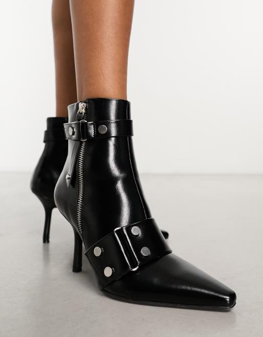 Bottines store cloutées talon