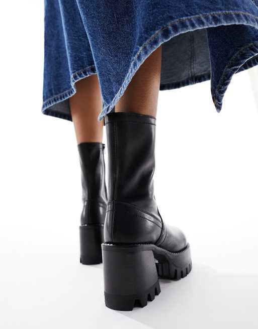 Chunky black platform on sale boots