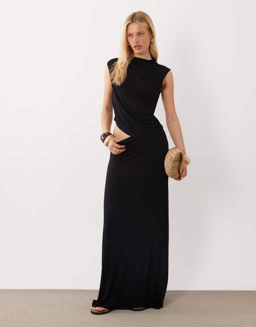 ASOS DESIGN – Röd, draperande topp med asymmetrisk design, del av set, 2 av 4