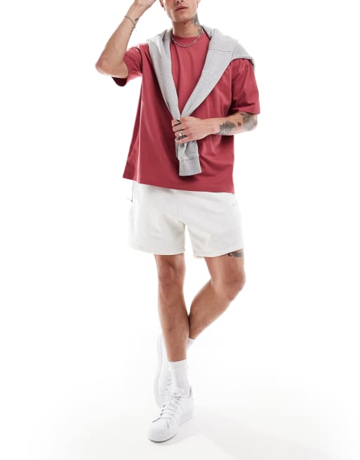 ASOS DESIGN – Röd t-shirt i oversize med himmelskt tryck längs ryggraden, 2 av 4