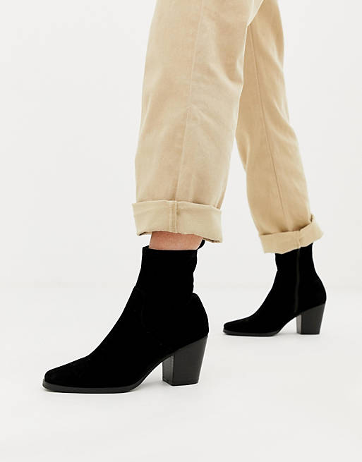 ASOS DESIGN Rodeo clean western ankle boot
