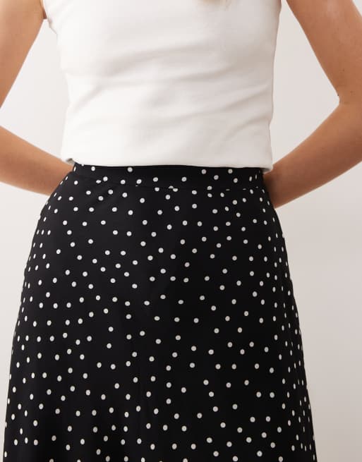 ASOS DESIGN - Rok met jaren 90-lengte en stippen, 3 van 5