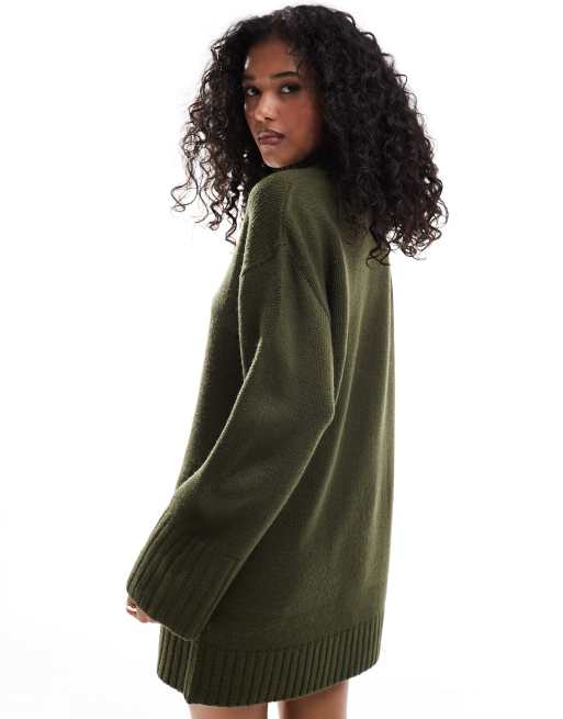 Khaki roll neck outlet