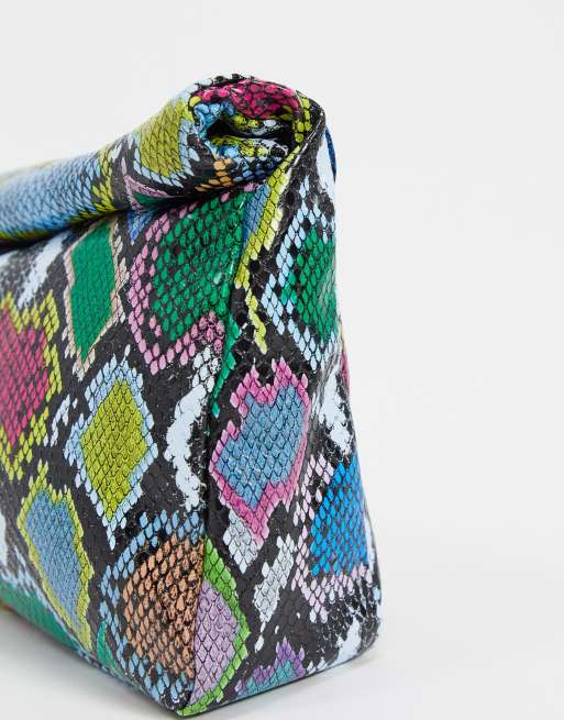 Multicolor 2025 snakeskin bag