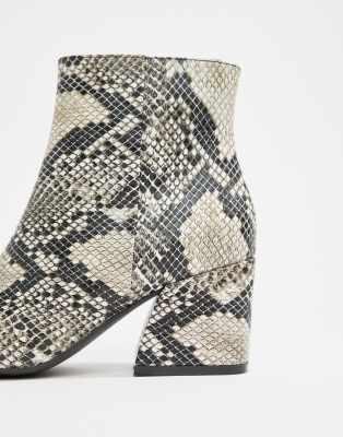 asos snakeskin booties