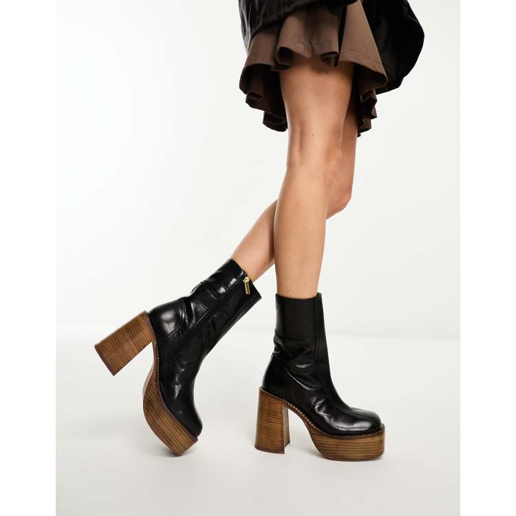 Asos store platform booties