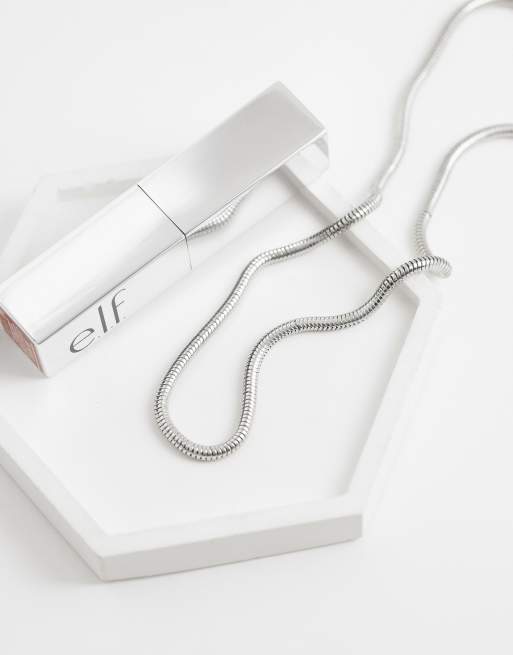 ASOS DESIGN - Ronde ketting met slangenmotief in zilver, 2 van 4