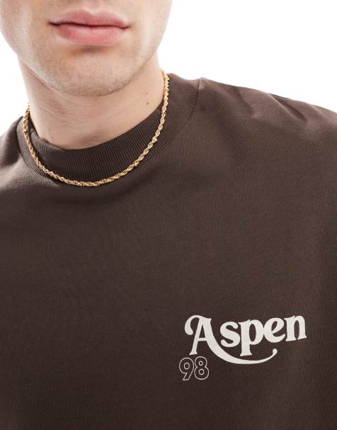 ASOS DESIGN rope chain necklace in gold - view 1