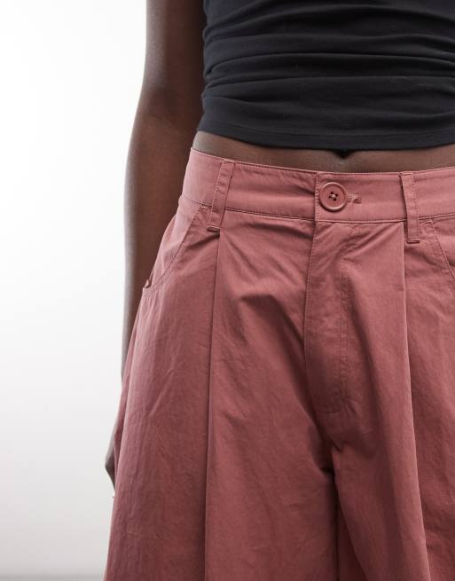 ASOS DESIGN – Rosa, figursydda byxor med ballongben, 5 av 5