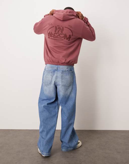 ASOS DESIGN – Rosa huvtröja med bubbligt tryck, 2 av 4