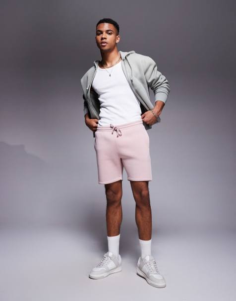ASOS DESIGN – Rosa jersey-shorts med extra smal passform - view 1