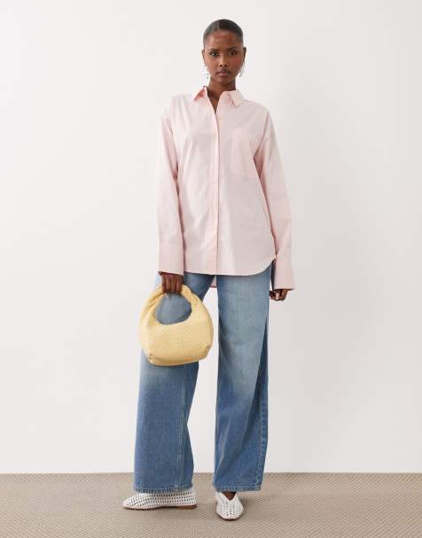 ASOS DESIGN – Rosa, klassisk skjorta i bomull - view 1