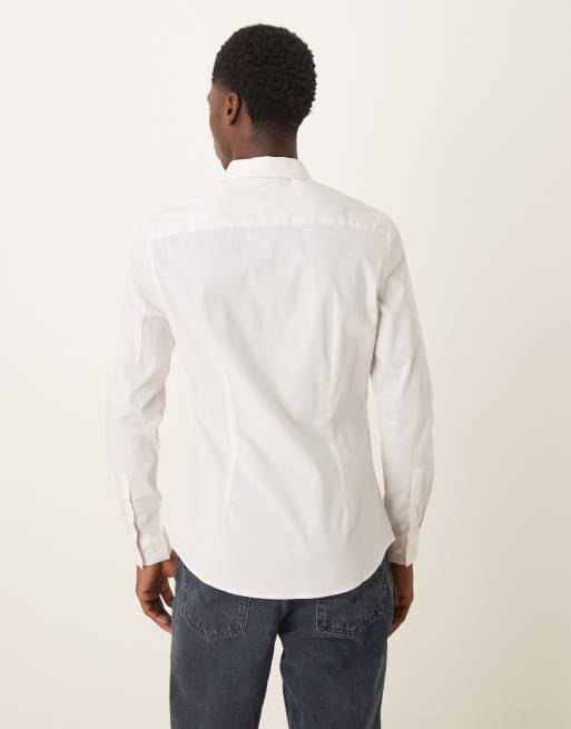 ASOS DESIGN – Rosa poplinskjorta med extra smal passform, 3 av 5