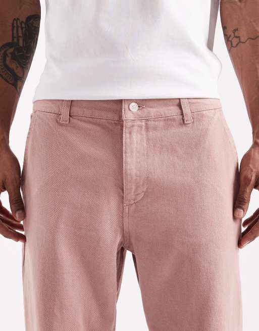 ASOS DESIGN – Rosa, raka chinos, 4 av 5