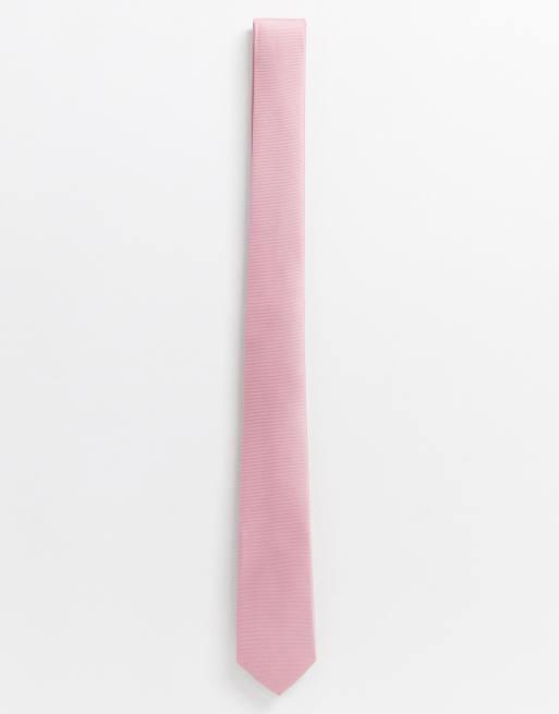 ASOS DESIGN – Rosa, smal slips i satin
