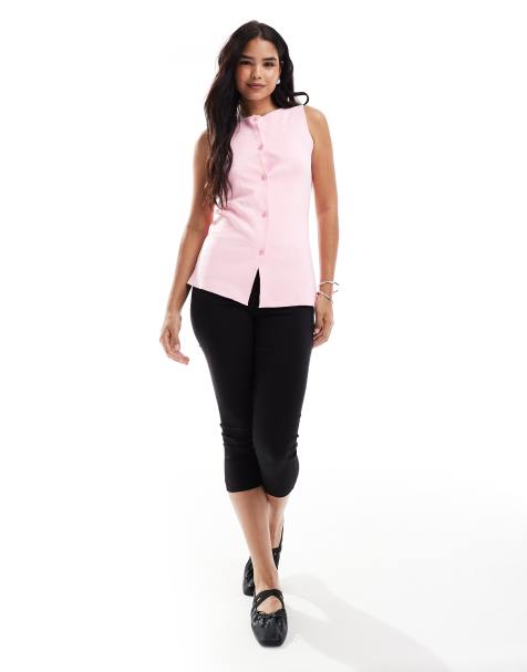 ASOS DESIGN – Rosa stickad kofta - view 1