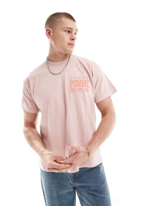ASOS DESIGN – Rosa t-shirt i oversize med frukttryck baktill, 2 av 4