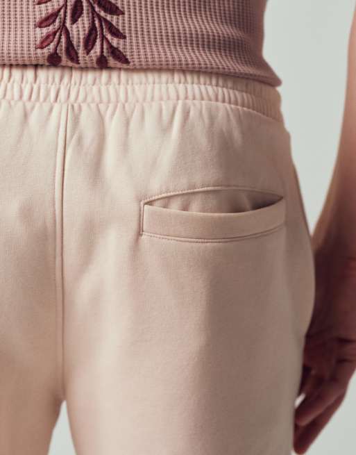 ASOS DESIGN – Rosa, tvättade, korta jersey-shorts med smal passform, 4 av 7