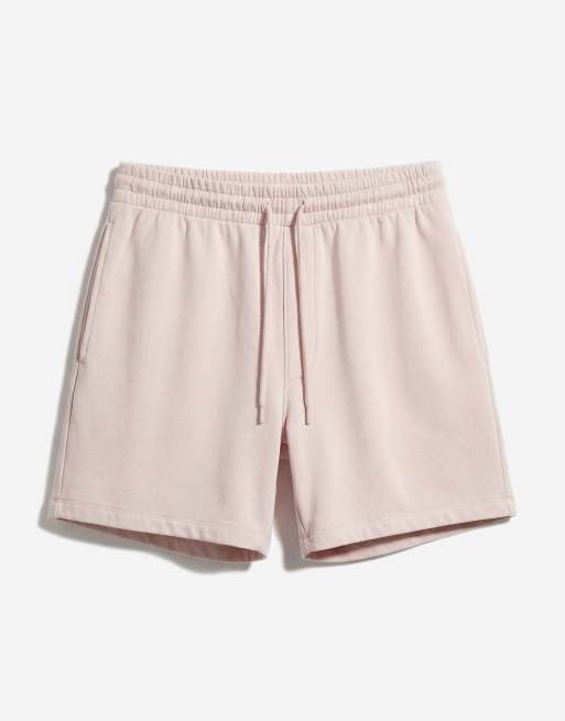 ASOS DESIGN – Rosa, tvättade, korta jersey-shorts med smal passform, 6 av 7