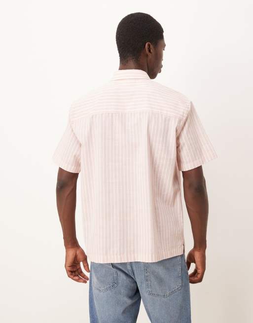 ASOS DESIGN – Rosarandig, avslappnad skjorta, 3 av 5