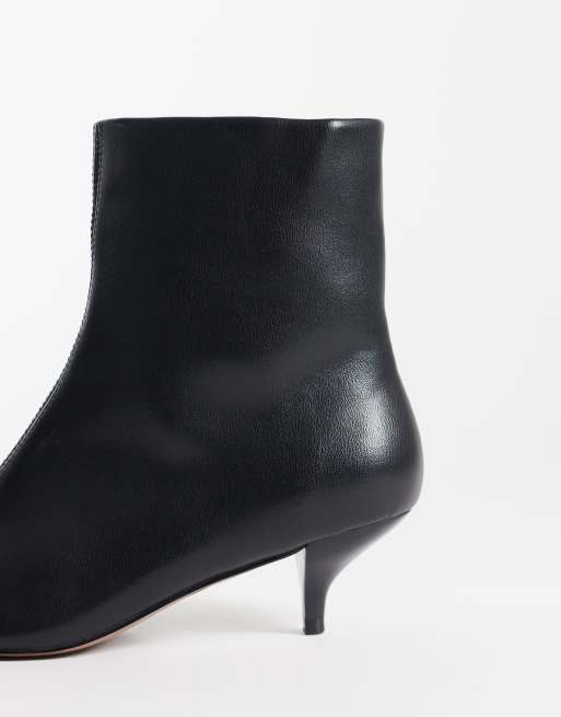 ASOS DESIGN Rosia kitten heel ankle boots in black, 4 of 4